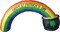 8' Air Blown Inflatable St. Patrick's Day Rainbow Arch With Pot Of Gold Y405